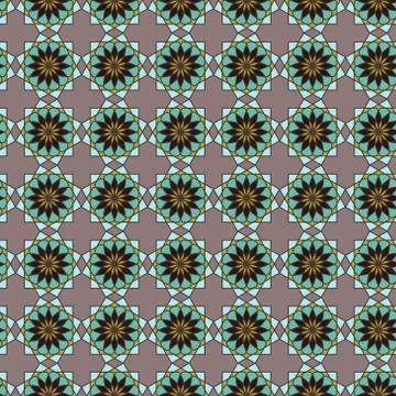 Decorative abstract seamless pattern Stock Illustration