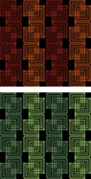 Decorative abstract tile with squares in two color variants. Transparency and Stock Illustration