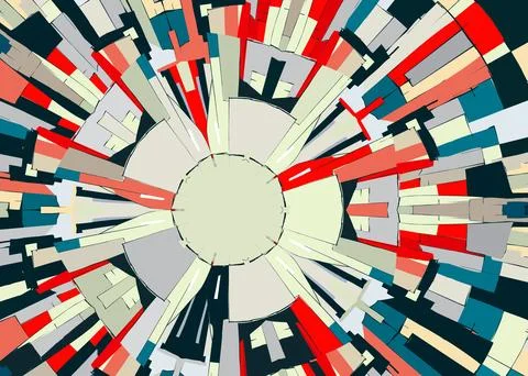 Decorative abstract vector template Stock Illustration