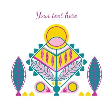 Decorative abstrarct card Stock Illustration