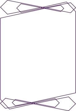 Decorative aggressive style broken lines frame with full editable stroke weig 스톡 일러스트