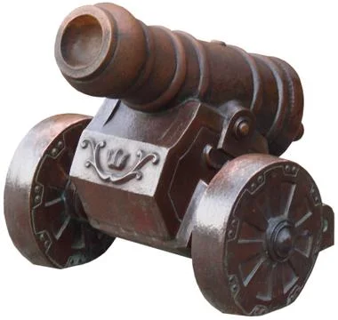 Decorative ancient cannon Stock Photos