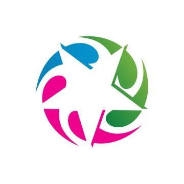 Decorative and creative abstract star logo vector icon concept illustration Stock Illustration