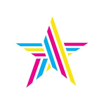 Decorative and creative abstract star logo vector icon concept illustration Stock Illustration