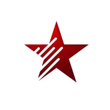 Decorative and creative abstract star logo vector icon concept illustration Stock Illustration