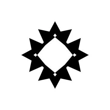 Decorative angular shapes, simple use, shape motif Stock Illustration