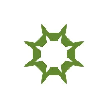 Decorative angular shapes, simple use, shape motif Stock Illustration