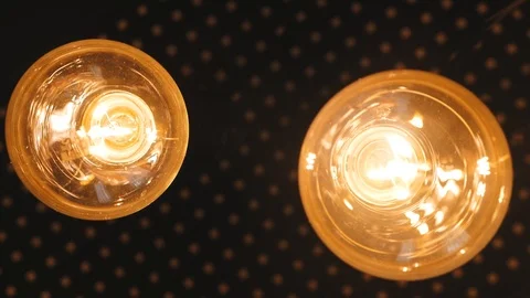 Decorative antique edison style light Stock Footage 104627258