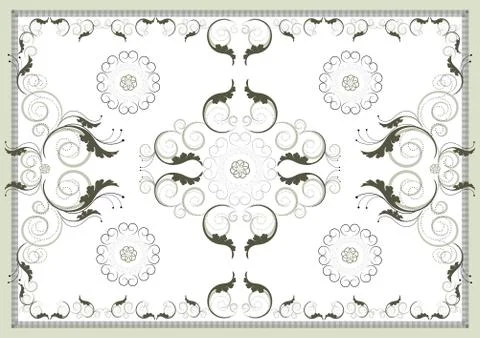 Decorative antique oriental pattern . Stock Illustration