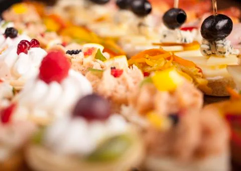 Decorative appetizer Stock Photos