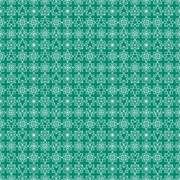 Decorative arabian pattern, green seamless arabic texture, abstract geometrical Stock Illustration