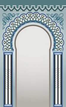 Decorative arc Stock Illustration