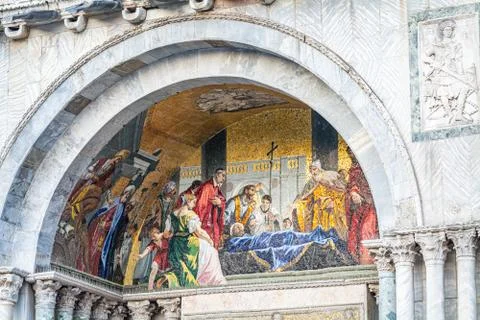 Decorative Art Work, St Mark's Basilica, Venice, italy Stock-Fotos