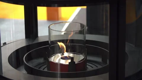 Decorative artificial fireplace 库存影片 88433333