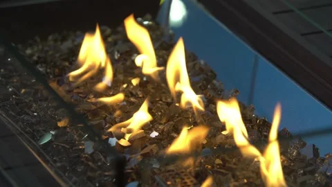 Decorative artificial fireplace 库存影片 88561111