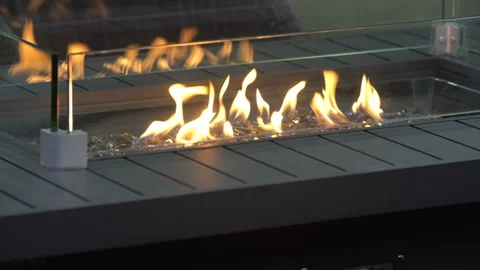Decorative artificial fireplace Stock Footage 88680730