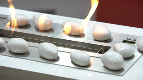 Decorative artificial fireplace 库存影片 88691134