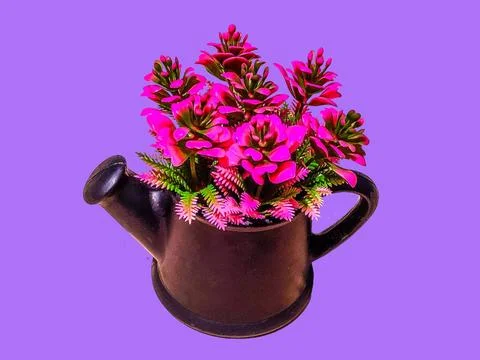 Decorative artificial flower tree isolated Stock-Fotos