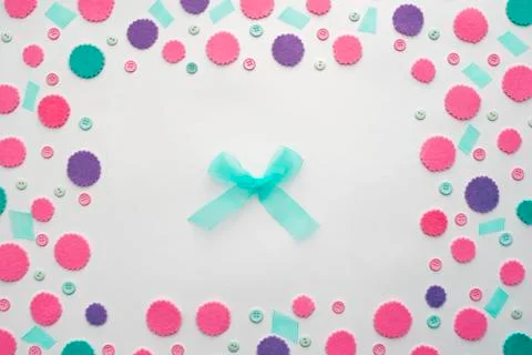 Decorative background with Bright festive confetti. Stock Photos