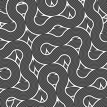 Decorative background with curls Stock Illustration