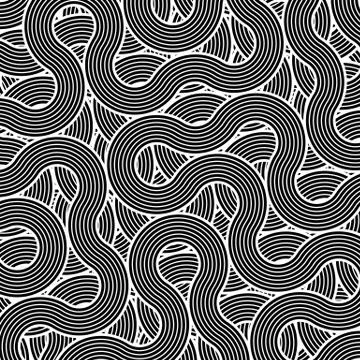Decorative background with curls Stock Illustration