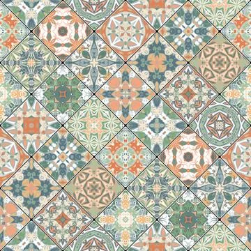 Decorative background in ethnic style. Stock Illustration