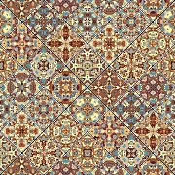 Decorative background in ethnic style. Stock Illustration