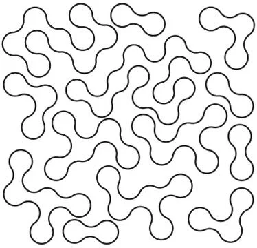 Decorative background seamless with curls Stock Illustration