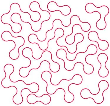 Decorative background seamless with curls Stock Illustration