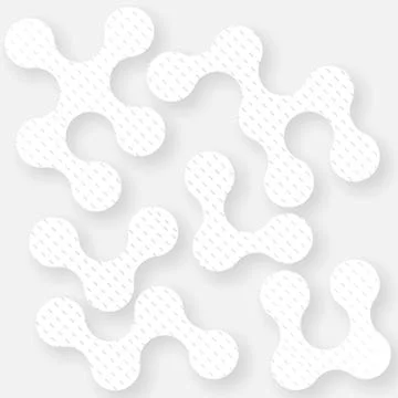 Decorative background seamless with curls Stock Illustration