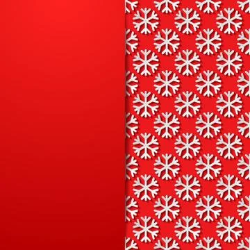 Decorative background with snowflakes Illustrazione stock