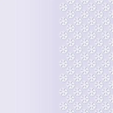 Decorative background with snowflakes Stock Illustration