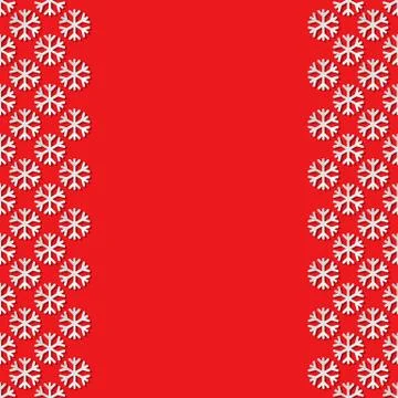 Decorative background with snowflakes Stock Illustration
