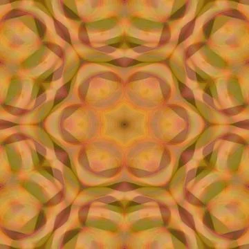 Decorative background tile with symmetric patterns in nostalgic autumn colors Stock Illustration