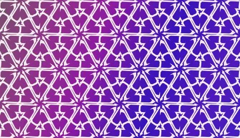 Decorative Background With Triangles. Curved Lines. Vector Illustration. Abst Stockillustratie