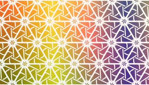 Decorative Background With Triangles. Curved Lines. Vector Illustration. Abst Stock-Illustration