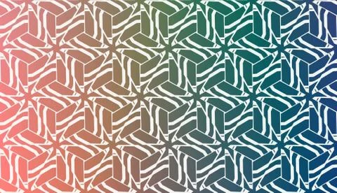 Decorative Background With Triangles. Curved Lines. Vector Illustration. Abst Stock Illustration