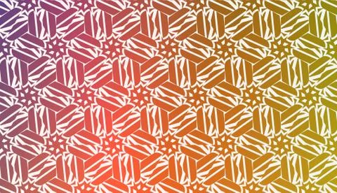Decorative Background With Triangles. Curved Lines. Vector Illustration. Abst Stock Illustration