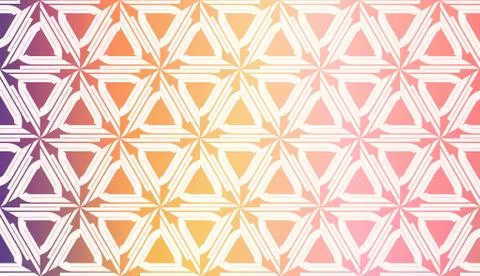 Decorative Background With Triangles. Curved Lines. Vector Illustration. Abst 스톡 일러스트