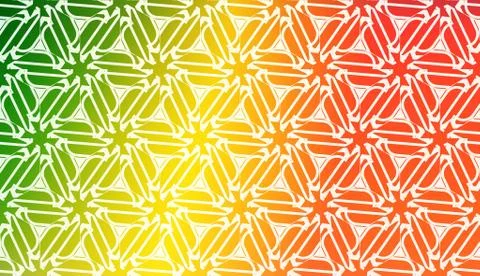 Decorative Background With Triangles. Curved Lines. Vector Illustration. Abst Stock Illustration