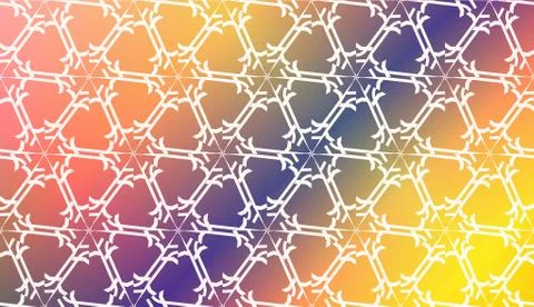 Decorative Background With Triangles. Curved Lines. Vector Illustration. Abst Stock Illustration