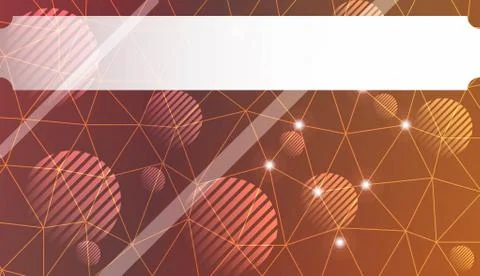 Decorative background with triangles, line, circle, space for text. Bright ba イラスト素材