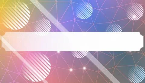 Decorative background with triangles, line, circle, space for text. Bright ba イラスト素材