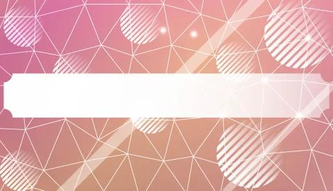 Decorative background with triangles, line, circle, space for text. Bright ba Stock Illustration