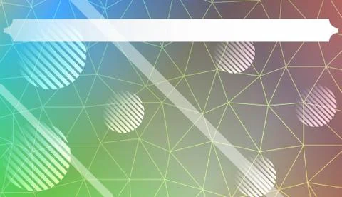 Decorative background with triangles, line, circle, space for text. Bright ba 스톡 일러스트