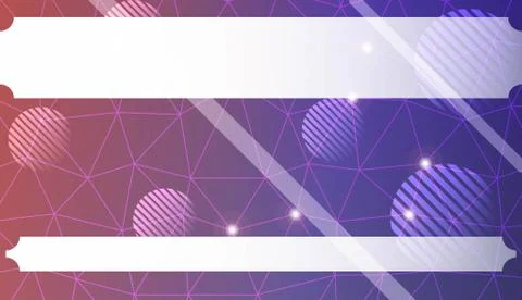 Decorative background with triangles, line, circle, space for text. Bright ba 스톡 일러스트