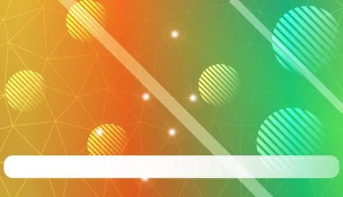 Decorative background with triangles, line, circle, space for text. Decorativ Illustrazione stock