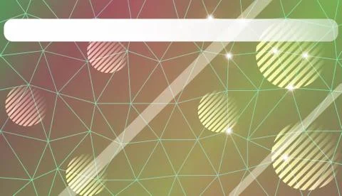 Decorative background with triangles, line, circle, space for text. For flyer Illustrazione stock
