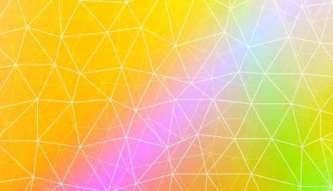 Decorative background with triangles, line. Template for your banner. Vector  Stock Illustration