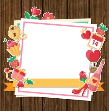 Decorative background for Valentine's day Stock Illustration